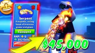 I SPENT $45,000 For NEW SERPENT PET In Blade Ball