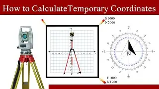 How to Calculate Temporary Coordinates| Manual Coordinates Calculations| How to Create Coordinates