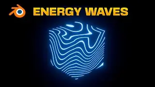 Animate ENERGY WAVES Texture in Blender