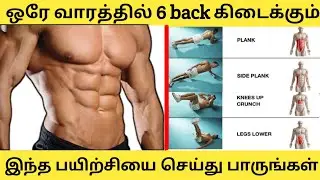 six pack workout in tamil | six pack workout at home in Tamil