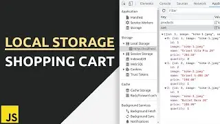 Local storage shopping cart. | Insert, update, remove products from the browsers local storage.