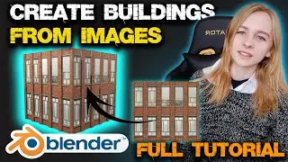 How to create BUILDINGS from Images in BLENDER 2.9 | 3D modeling BUILDINGS from 2D PHOTOS | ADD-ON