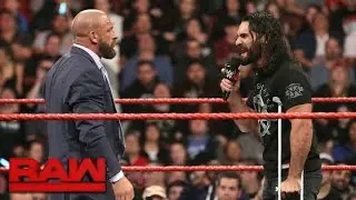 Seth Rollins signs Triple Hs Hold Harmless Agreement: Raw, March 27, 2017