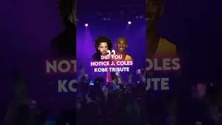 J. Cole’s Tribute to Kobe Bryant in The Climb Back 🤯