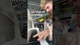 I met a SAXOPHONIST at the AIRPORT 🎷🎹   