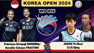 Febriana Dwipuji KUSUMA/PRATIWI (INA) vs JIANG Yi-Hua/LI Zi Qing (TPE) | R16 Korea Masters 2024