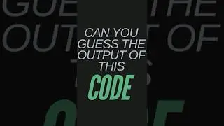 Can you guess the output of this code?  #tech #coding #codingforbeginners #codingtutorials #shorts