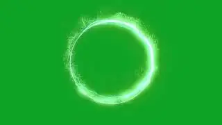 Green Screen Moving Laser Circle Effect-Shockwave To Use