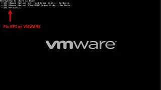 How to fix EFI Network... Time Out. for the virtual machine using VMware.