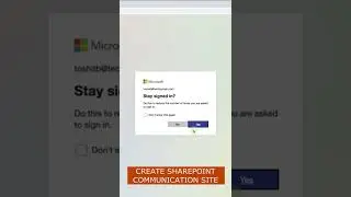 How To Create Communication Site in SharePoint Online