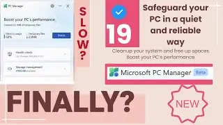 PC RUNNING SLOW? Use Microsoft PC Manager OFFICIAL! by 