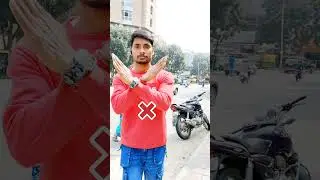 Do not cross the road when the pedestrian traffic light is red