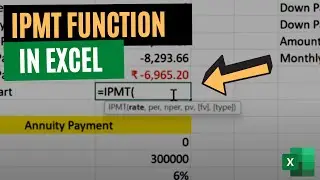 The IPMT Function in Excel | Calculate Your Interest Part of the Payment