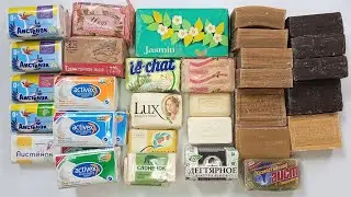 ASMR soap opening HAUL. Распаковковываю и рассказываю. Unboxing asmr soap bars