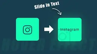 Social Media Icon with Slide In Text Effect on Hover using CSS