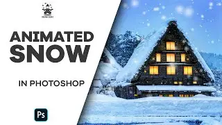 How to make Animated Snow in Photoshop | Photoshop Animation Tutorial | GIF in Photoshop