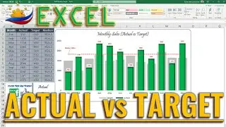 Excel How to Make Actual vs Target Chart in Excel