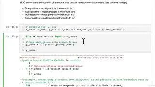 101 Evaluating A Classification Model 2 ROC Curve | Scikit-learn Creating Machine Learning Models