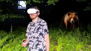 Minecraft VR but I actually go outside