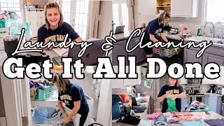 GET IT ALL DONE! | MOM OF 3 DAY IN THE LIFE | LAUNDRY MOTIVATION | MOM LIFE VLOG | MEGA MOM