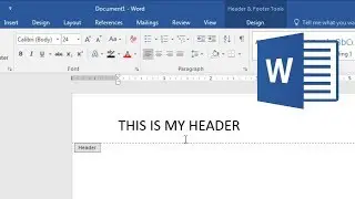 How to Insert a Header in Microsoft Word