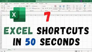7 Keyboard shortcuts to apply Formatting in Excel