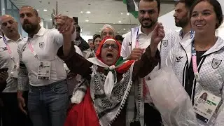 Palestinian Olympic delegation arrives ahead of Paris 2024 Games | AFP