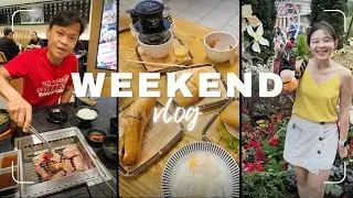 WEEKEND VLOG - Carnival of Flowers, Li Ning's new store, The Viet Roti, Celebrating Dad's birthday