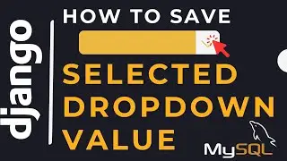 Insert dropdown value into the database | django mysql database