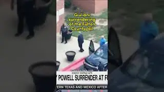 Watch Rudy Giuliani SURRENDER to Authorities at Fulton County Jail
