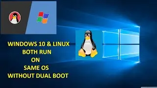 windows & Linux both run on same system without dual boot or without virtualisation .