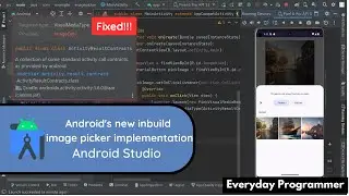 How to Implement Androids New Built-in Image Picker Library without Any Errors | Android Studio