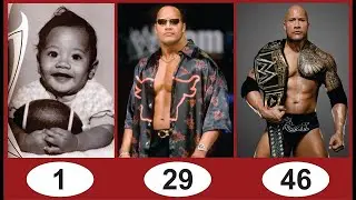 The Rock (Dwayne Douglas Johnson) Transformation from age 1 to age 47