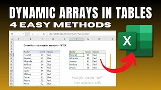 How To Use Dynamic Array Calculation Into a Table (4 Methods)