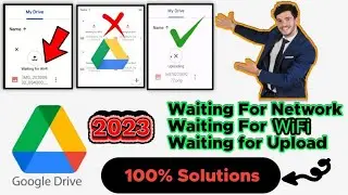 Google Drive Upload Problem 100% Solve  waiting for wifi | waiting for network | waiting to upload