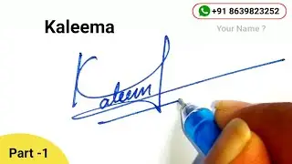 ✔️ How to Signature Your Name | Autograph | Design | Part -1