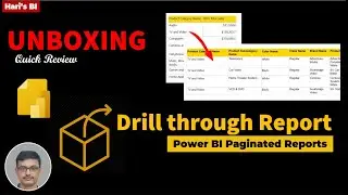 Drill through Report in Power BI Paginated Report