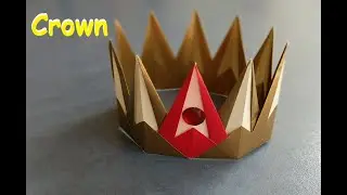 Корона оригами из бумаги | Origami paper crown