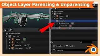 Parent and Unparent Object Layers | Blender Tutorial