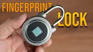 Keyless Biometric Security - MEGAFEIS Smart Padlock (ताला में FingerPrint)