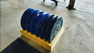 DIY Bumper Plate storage