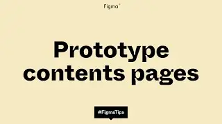 Adding a contents page to your prototypes