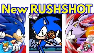 Friday Night Funkin VS New RUSHSHOT / Sonic (FNF Mod/Hard/Gameplay + Cutscene)