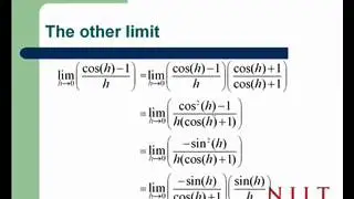 Math 111 Derivatives of Trig Functions