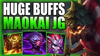 RIOT CREATED A MONSTER WITH THESE HUGE MAOKAI JUNGLE BUFFS! - Best Build/Runes S+ League of Legends