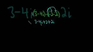 Subtract the Complex Numbers (3 - 4i) - (-2 - 2i) 