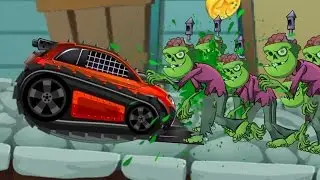 ZOMBIE RACING #1. МАШИНА ПРОТИВ ЗОМБИ. Мультфильм про машинки.