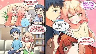 [Manga Dub] The younger twin pretends to be her sister and comes on to me, but she finds out that...