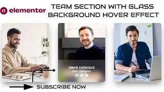 How to Create Stylish Team Member Section - Elementor