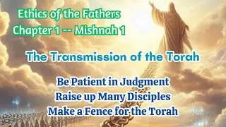 Transmission of the Torah - Ethics of the Fathers 1:1: Patience in Judgment, Raising Disciples